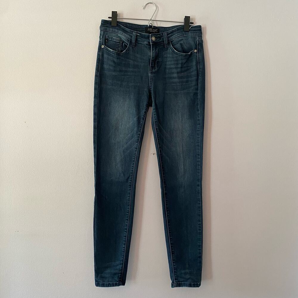 Judy Blue Skinny Fit Dark Wash Jeans Preppy Stretchy Women's size 9 / 29